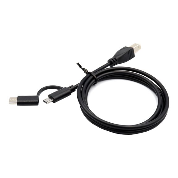 USB + USB C Male to USB Type-B Male Data Cable for Printer Scanner Laptop Electronic Piano & Electronic Drum