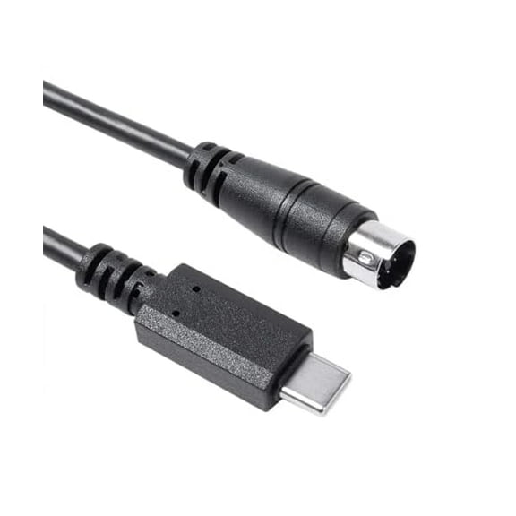 USB/USB-C to Mini-Din 7 Pin Male Cable for iRig Series iRig HD HD-A Keys I/O 25/49 MIDI 2 Pro Pro Duo Pro I/O Stream (USB-C to Min 7 Pin,3.3FT/1M)