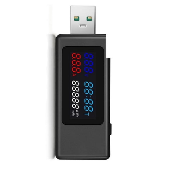 USB Voltages and Current Meter USB Meter Tester USB Multimeter with Overcurrent Overvoltage Short Circuits Protections
