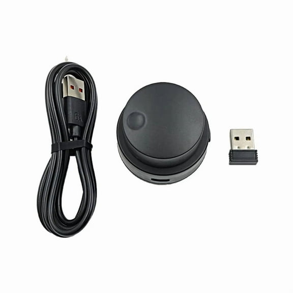 USB Volume Controller Wired 2.4G Wireless Bluetooth Multimedia Controller Custom Knob for Small Keyboard Computer Audio,1 * USB Volume Controller 1 * data Cable 1 * 2.4G receiver,Black