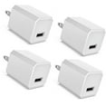 thumbnail image 1 of USB Wall Charger 5V 1A Portable Power Adapter One Port Cube Charging Block Compatible for Smart Phones Gadgets, Digital Devices & More (White 4-Pack), 1 of 1