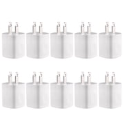 USB Wall Charger Adapter 1A/5V 10-Pack Travel USB Plug Charging Block Brick Charger Power Adapter Cube Compatible with iPhone Xs/XS Max/X/8/7/6 Plus, Galaxy S9/S8/S8 Plus, Moto, LG, HTC Google