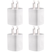 USB Wall Charger Adapter 1A/5V 4-Pack Travel USB Plug Charging Block Brick Charger Power Adapter Cube Compatible with Phone Xs/XS Max/X/8/7/6 Plus, Galaxy S9/S8/S8 Plus, Moto, Kindle, LG, HTC, Google