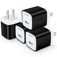 thumbnail image 1 of USB Wall Charger Block,USB Charger Adapter,AILKIN 5V/1A/4Pack Wall Charger Block Fast Charging Station Power Base Charger Block Plug Brick for iPhone Wall Charger, 1 of 5