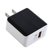USB Wall Charger Quick Charge 3.0, 18W 3Amp USB Wall Charger Power Adapter For iPhone X/XR/XS Max Galaxy S10/S9/S8/Edge/Plus, Note 10/9/8, LG G4 G5 G6 G7 G8, HTC One A9/M9, Nexus 9, iPad and More
