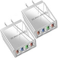 thumbnail image 1 of 2 Pack Original USB 4-Port Fast Wall Charger Adapter Plug Mobile CellPhone Charger Compatible with iPhone 17 / 16 / 15 / 14 / 13 Pro Max Air; Samsung Galaxy S25 S24 S23 S22 S21 Ultra Plus, Universal, 1 of 6