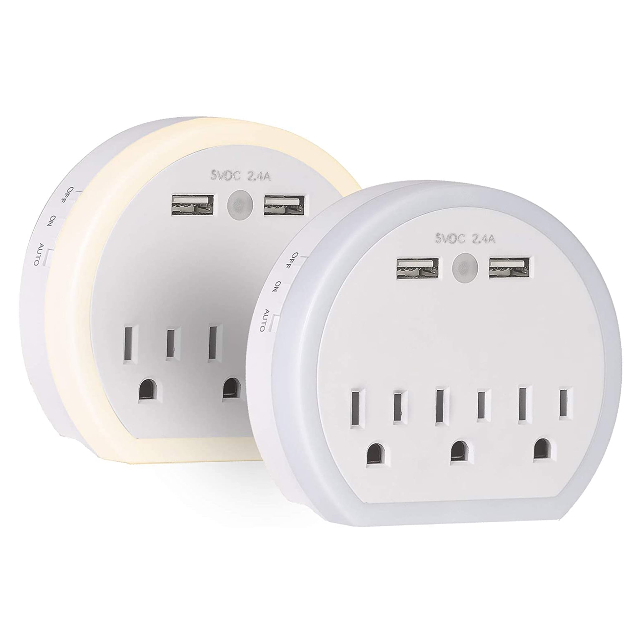 USB Wall Outlet Extender, Surge Protector Wall Outlet Plug with 3