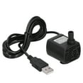 USB Water Pump Mini Submersible Low Noise 3.5?9V for Aquarium