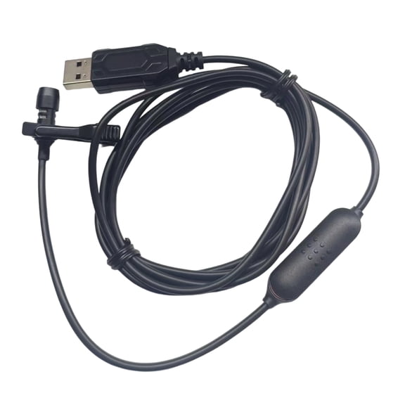 USB Wearable Microphone Metal Housing For Online Classes Lapel Mic