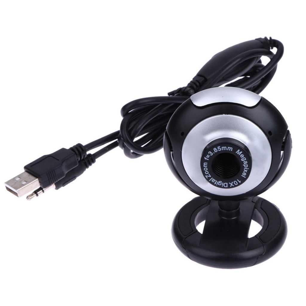 Camara Web Webcam Usb Pc Notebook Microfono Meet Zoom Color Negro