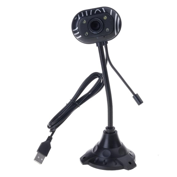 USB Webcam High 360 Degree Rotating Camera with Builts In Microphones for and Notebook