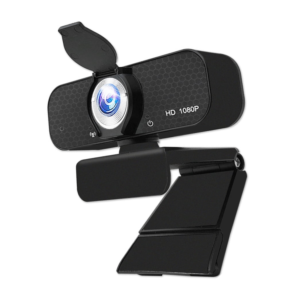 USB Webcam with Built-in Noise Cancelling Microphones and Adjustable Tripod for 1080P 2K 4K Video in Conferences