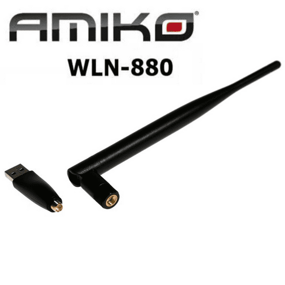 USB WiFi Adapter 1200Mbps Amiko WLN-880 Wireless Network Adapter for Computer Laptop,Black