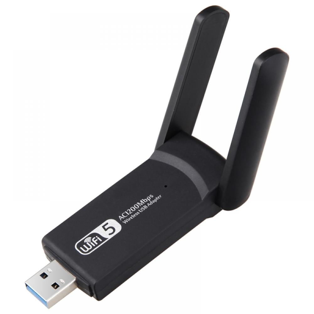 Wireless USB WiFi Adapter for PC: 1300Mbps WiFi USB, 802.11AC WiFi Adapter  for Desktop PC, Dual Band WiFi Dongle Wireless Adapter for