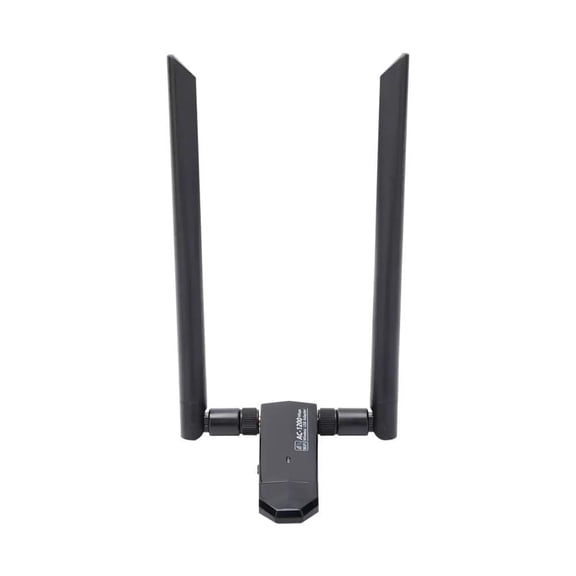 USB WiFi Adapter AC1200 Dual Band  RTL8812AU Wireless USB Adapter with External Antennas, Linux (Kali, Ubuntu, Debian, Mint) + Windows & macOS, USB 3.0, Driver Mini CD