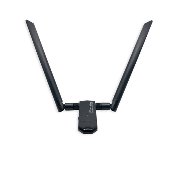 USB WiFi Adapter AC1200 Dual Band – RTL8812AU Wireless USB Adapter with External Antennas, Linux (Kali, Ubuntu, Debian, Mint) + Windows & macOS, USB 3.0, Driver Mini CD