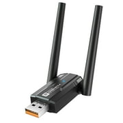 USB WiFi Adapter for Destop PC/Laptop,WiFi 6 Bluetooth 5.4 USB Adapter for PC Laptop, Enhanced 5dBi Long Range AX900Mbps WIFI 2.4G/5GHz Dual Band Wireless Network Dongle Built-in Driver for Windows 1