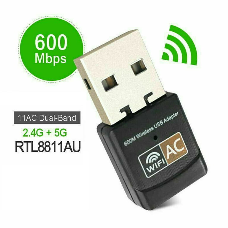 USB WiFi Adapter USB Ethernet WiFi Dongle 600Mbps 5Ghz Lan USB Wi-Fi  Adapter PC Antena