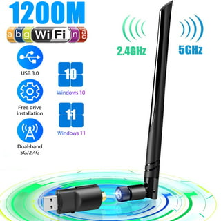 USB WiFi Adapter, TSV 150Mbps Wireless Network Adapter for PC Desktop  Laptop, 2.4G Wifi Dongle Antenna Supports Win 11/10/8.1/8/7/XP, Mac OS 