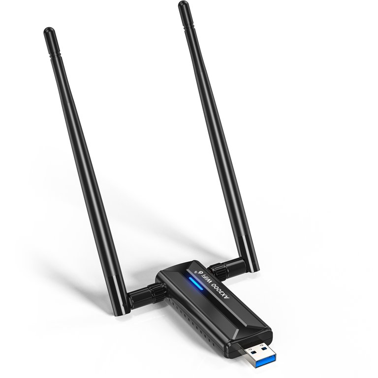 USB WiFi Adapter for PC, USB 3.0 WiFi 6E AX3000M 802.11AX Tri-Band 