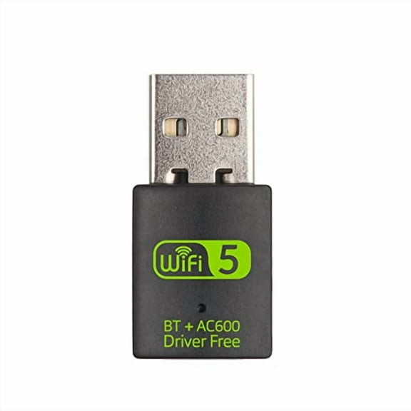 USB WiFi Bluetooth Adapter,600Mbps Dual Band 2.4/5GHz Wireless Network Card,USB WiFi Dongle for PC/Laptop/Desktop,Support Windows XP/7/8.1/10