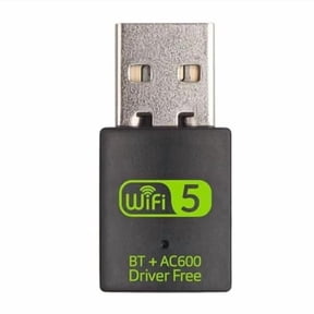USB WiFi Bluetooth Adapter,600Mbps Dual Band 2.4/5GHz Wireless Network Card,USB WiFi Dongle for PC/Laptop/Desktop,Support Windows XP/7/8.1/10