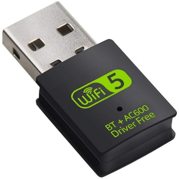 USB WiFi Bluetooth Adapter,600Mbps Dual Band 2.4/5Ghz