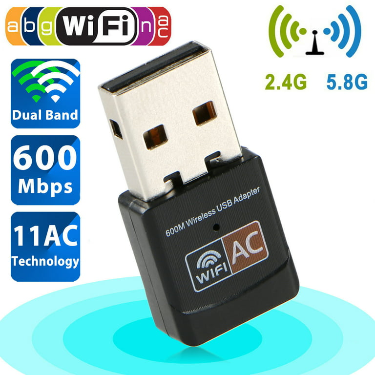 Mini USB WiFi Dongle réseau sans fil 600 Mo / s 5GHz Adaptateur d
