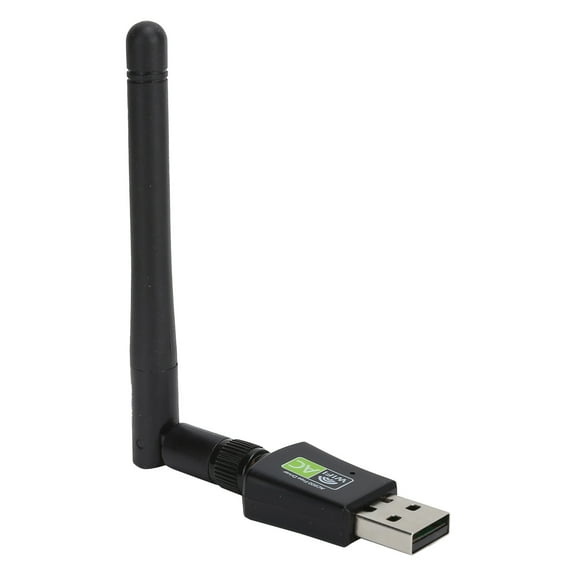 USB Wifi Adapter Receiver Antenna Ethernet 600Mbps 2.4Ghz5Ghz Wireless Network Card Black
