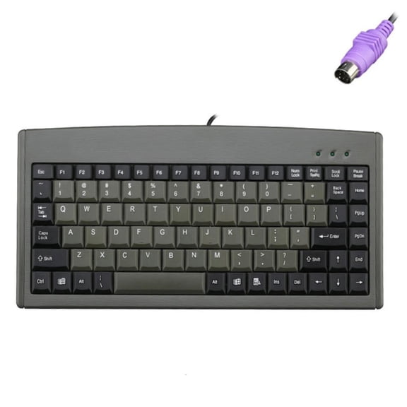 USB Wire Mini 88Key Ergonomic Keyboard Waterproof Keyboards for Office Cashier Industrial Use Durability Build Keyboard