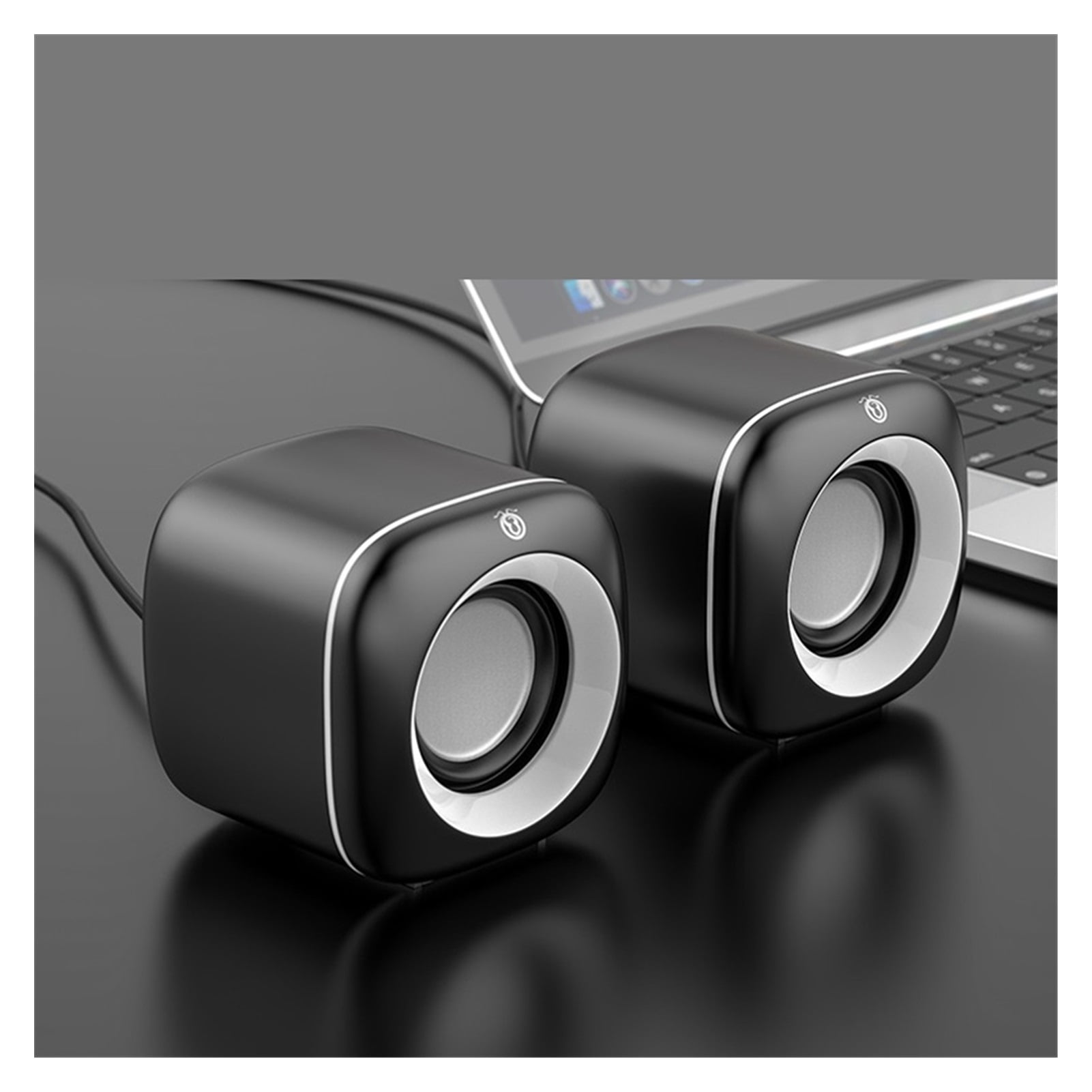 USB Wired Computer Speakers Pink Laptop Speaker Subwoofer Deep Bass Sound Box Music Player Loudspeaker