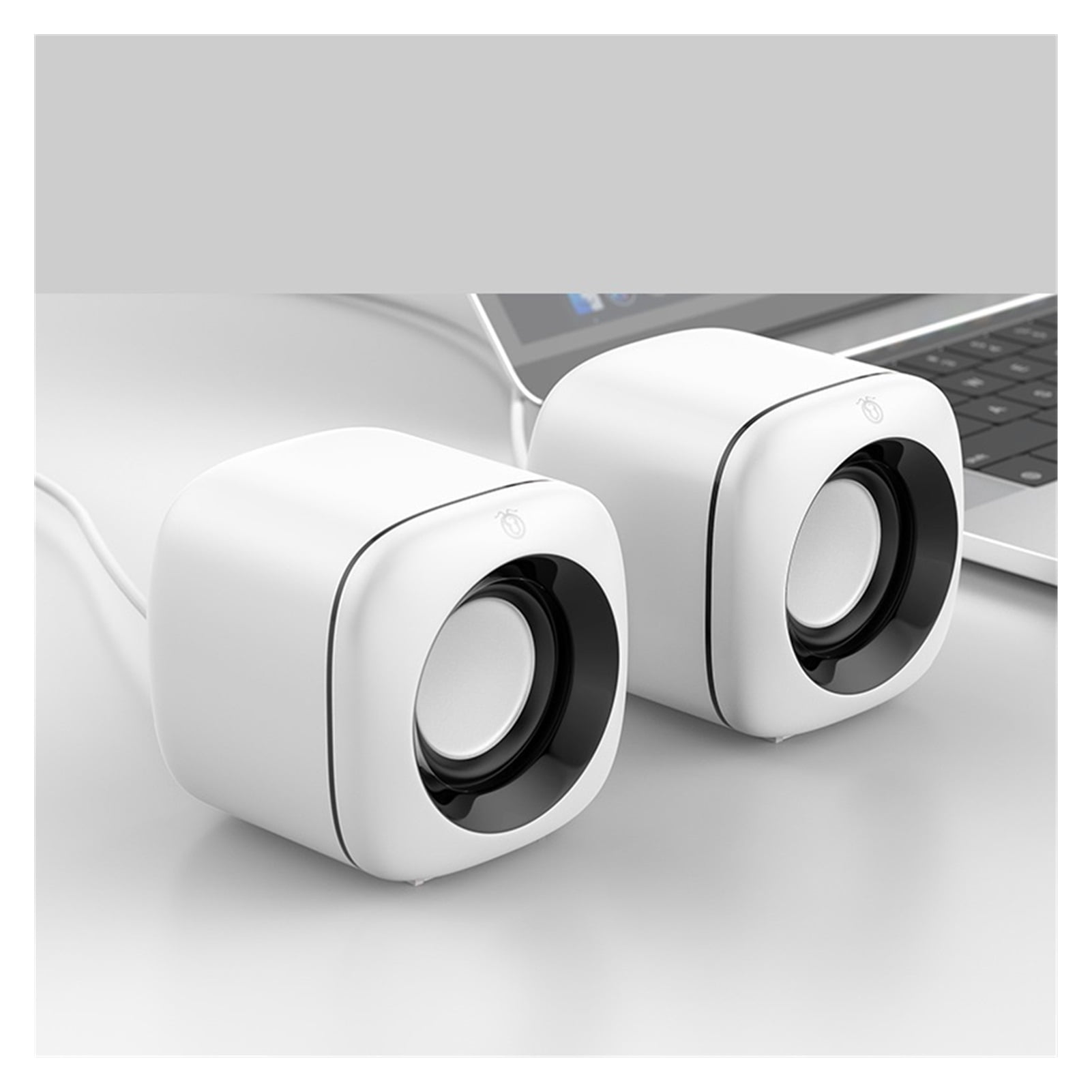 USB Wired Computer Speakers Pink Laptop Speaker Subwoofer Deep Bass Sound Box Music Player Loudspeaker