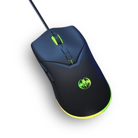 USB Wired Gaming Mouse 7 Buttons Ergonomic Mice 7200 DPI Adjustable RGB Backlight Mause for PC Gamer
