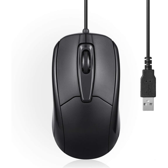 USB Wired Mouse Special for Laptop Office Compact and Portable