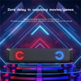 USB Wired Speaker Colorful Strip Stereo Cool Luminous RGB Speaker