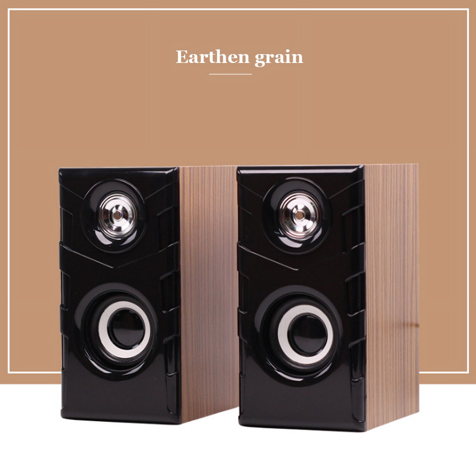 USB Wired Wooden Combination Speakers Computer Speakers Bass Stereo
