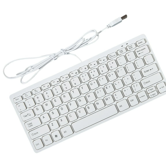 USB Wireds Miniature Keyboards 78 Key and Ergonomic for Desktop Computer and Laptop Use