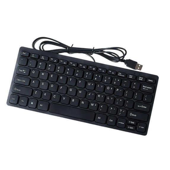USB Wireds Miniature Keyboards 78 Key and Ergonomic for Desktop Computer and Laptop Use
