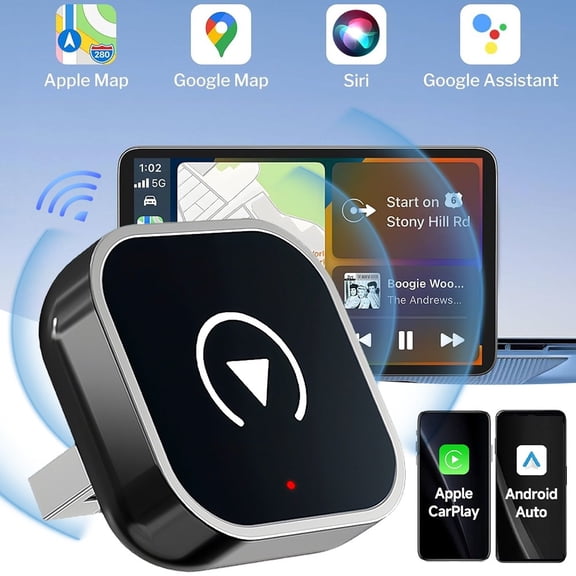 USB Wireless CarPlay Adapter For iPhone Apple Wireless Dongle Plug &Play 2025