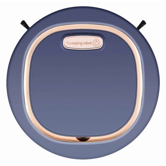 Home Cleaning Robot Vacuum and Mop for Hardwood and Carpet, USB Wireless Floor Sweeper, 1-Pack Blue