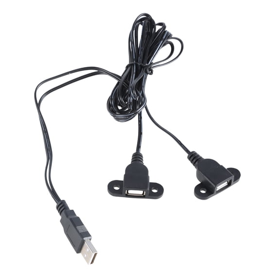 USB Y Splitter Cable Male to Double Female Extension Charging Cord For Laptop, Phone, Tablet Charging Only