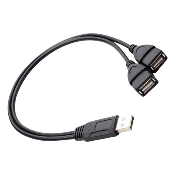USB Y Splitter Cable for Charging 2 in 1 USB Male to 2 USB2.0 Female Extender Cable Data Charging Split Adapter