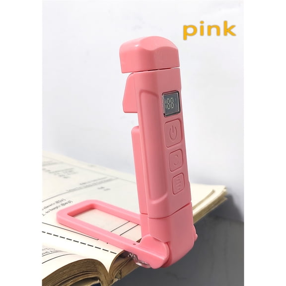 USB book light 3 color temperatures/18 levels of brightness adjustment Eye protection study light One-button switch Digital display Rechargeable clip light Reading light