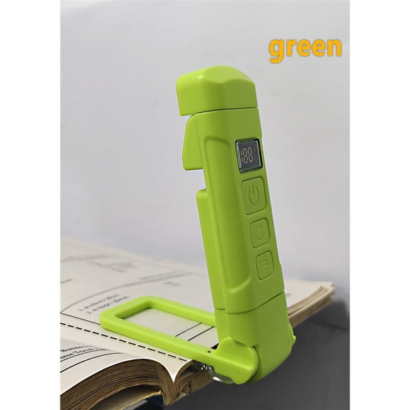 USB book light 3 color temperatures/18 levels of brightness adjustment Eye protection study light One-button switch Digital display Rechargeable clip light Reading light