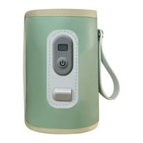 USB bottle heater. Bottle warmer, digital display. A portable insulated sleeve used for heating milk and formula milk powder. Outdoor portable milk warming device.