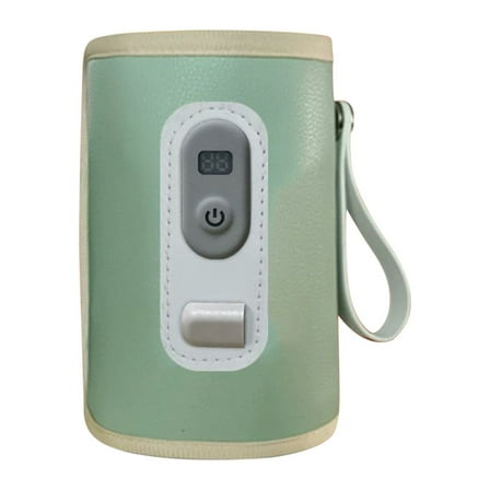 USB bottle heater. Bottle warmer, digital display. A portable insulated sleeve used for heating milk and formula milk powder. Outdoor portable milk warming device.