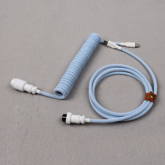 Custom Coiled USB C Cable USB C to Type C Keyboard Cable Coiled Cables for Gaming Keyboard