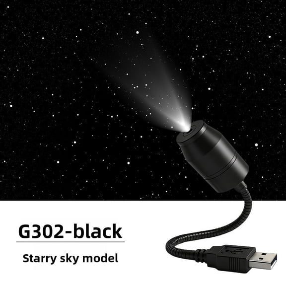 USB car-mounted starry sky projection lamp for car interior modification - bedroom ceiling - romantic galaxy starry sky atmosphere lamp