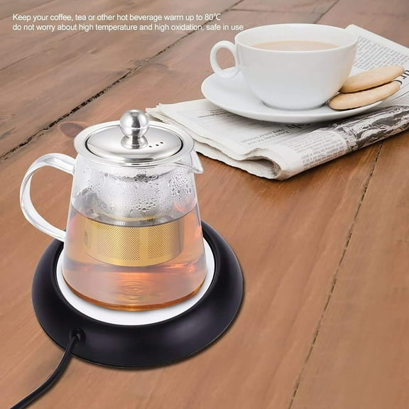 USB coffee mug warmer for desk, beverage heating plate, cup warmer for coffee, tea, milk, or hot drinks