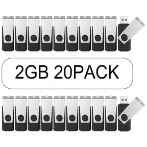 USB flash drive 2GB 20 pack, USB2.0 PenDrive Gig Stick Memory Stick PenDrive (2GB * 50PACK, BACK)